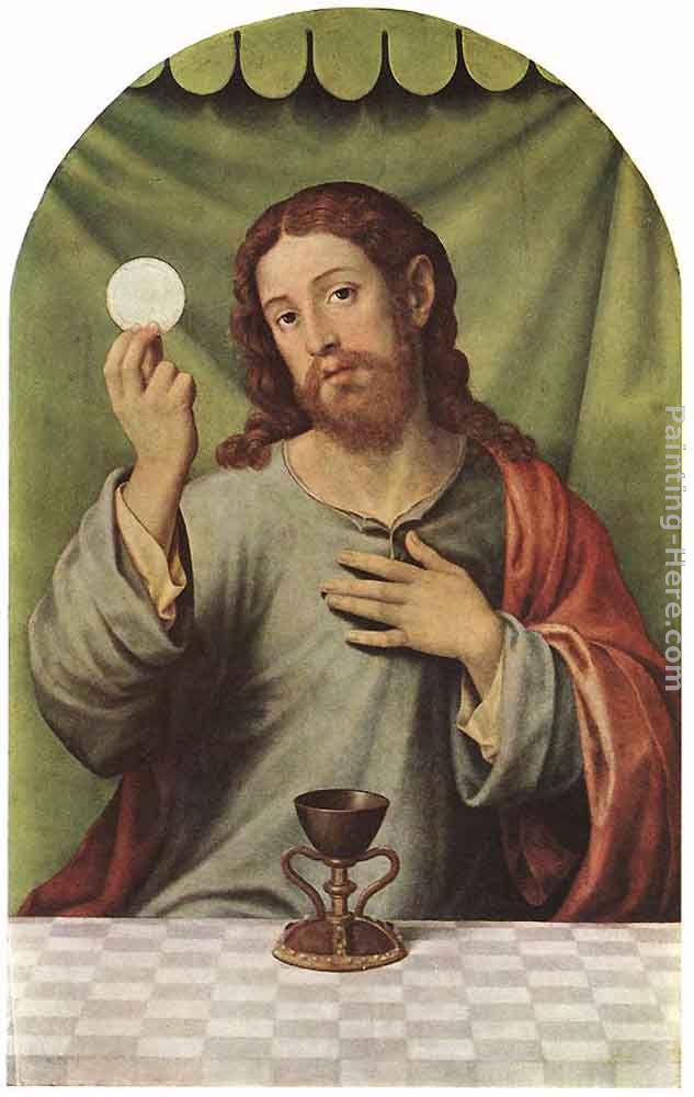 Christ with the Chalice painting - Juan de Juanes Christ with the Chalice art painting